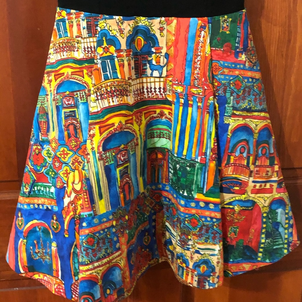 ALICE+OLIVIA Kourtney Havana Print A-line Dress - Picture 3 of 8